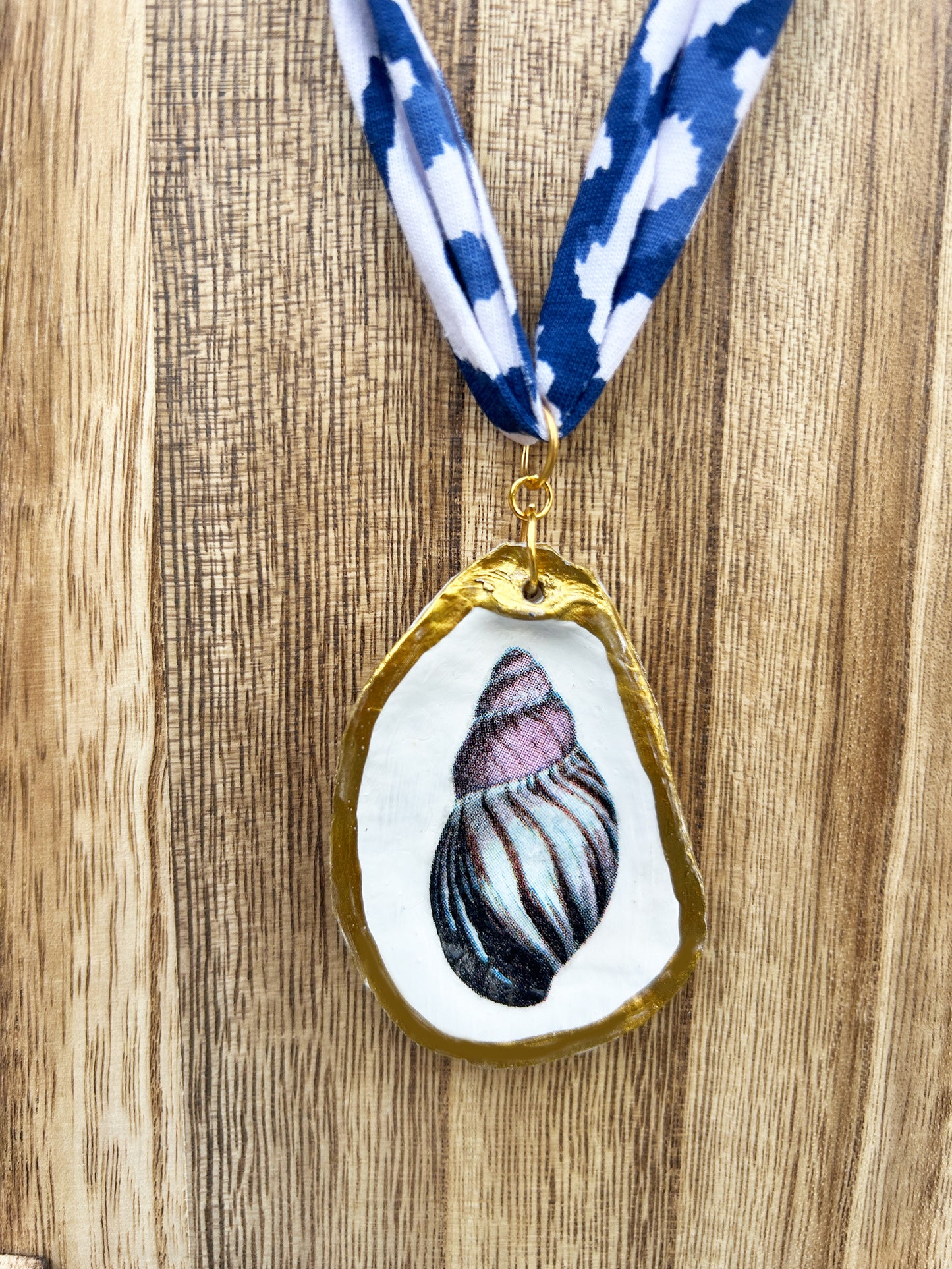 Tide and Treasure Fabric Tie Statement Necklace