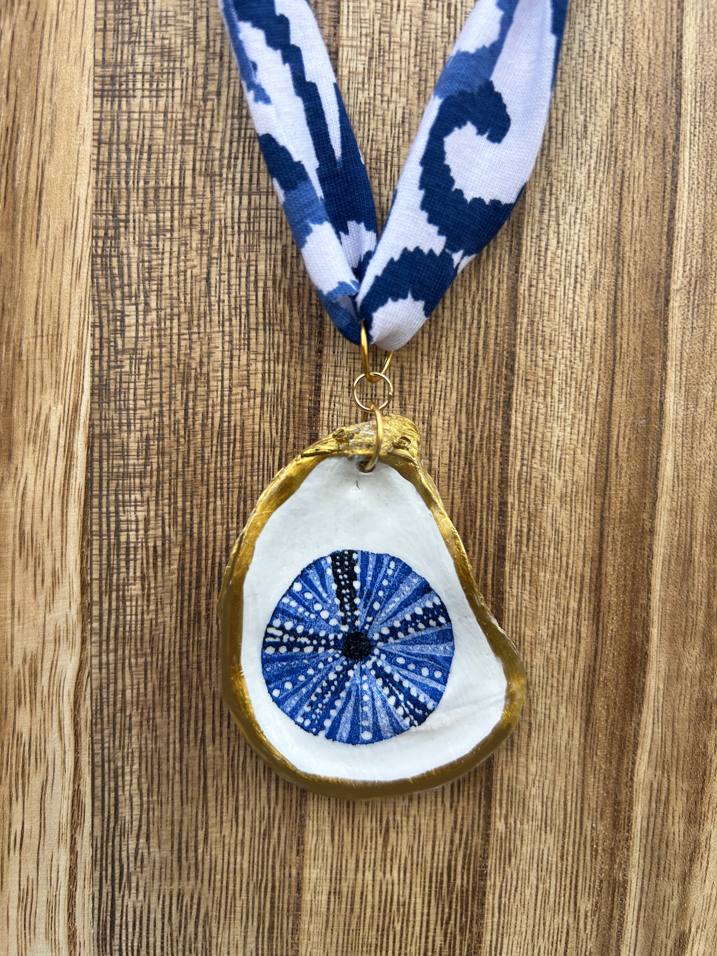 Tide and Treasure Fabric Tie Statement Necklace