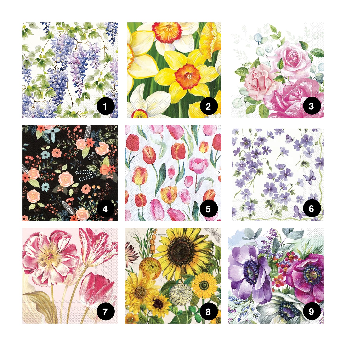 DIY Clam Shell Decoupage Kit - Floral