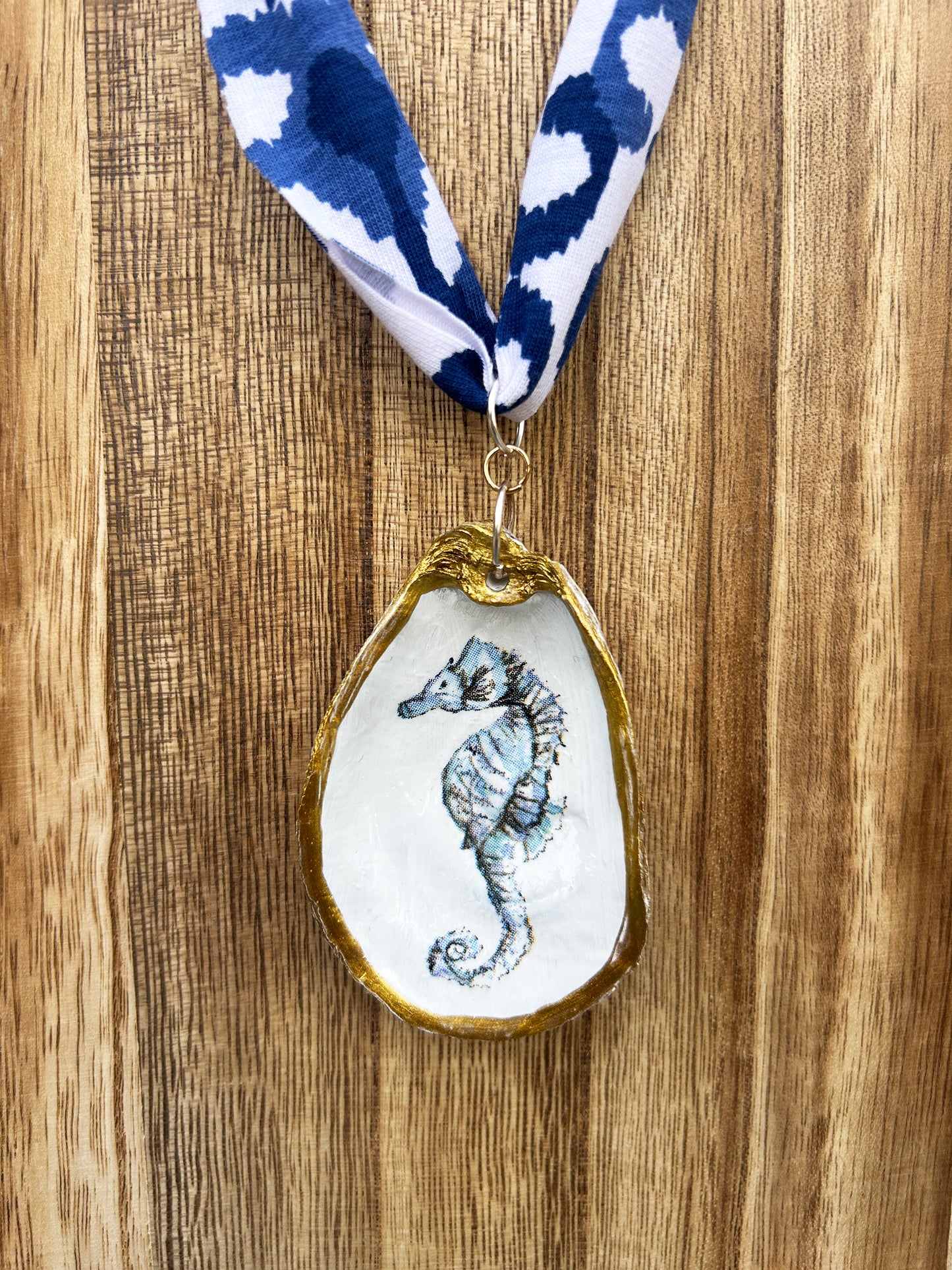 Tide and Treasure Fabric Tie Statement Necklace