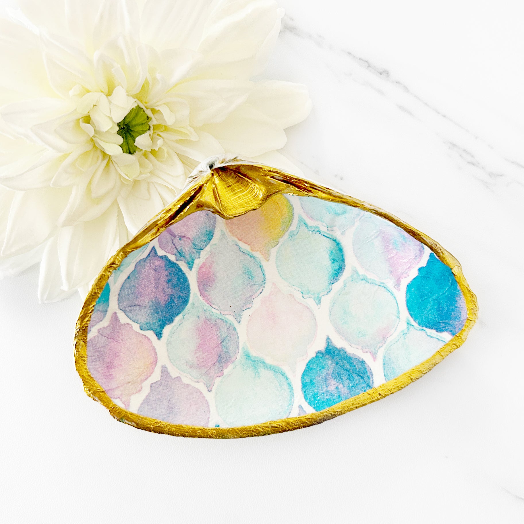 Shell Clum Pattern Pastel Watercolor Pattern Decoupage Clam Shell – Adoridesigns